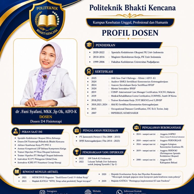 Penerapan Etika Profesi Kesehatan oleh dr. Fani Syafani, AK3., MKK., SpOK., AIFO-K
