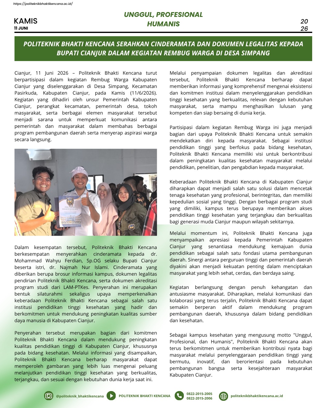 politeknik bhakti kencana