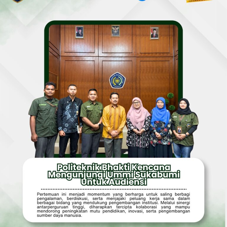 Politeknik Bhakti Kencana Laksanakan Audiensi dengan Universitas Muhammadiyah Sukabumi untuk Perkuat Jejaring Kemitraan Perguruan Tinggi